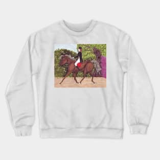 Dressage Horse English Style Riding Crewneck Sweatshirt